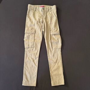 Alice + Olivia Linen Blend Beige Cargo Pants/ 2